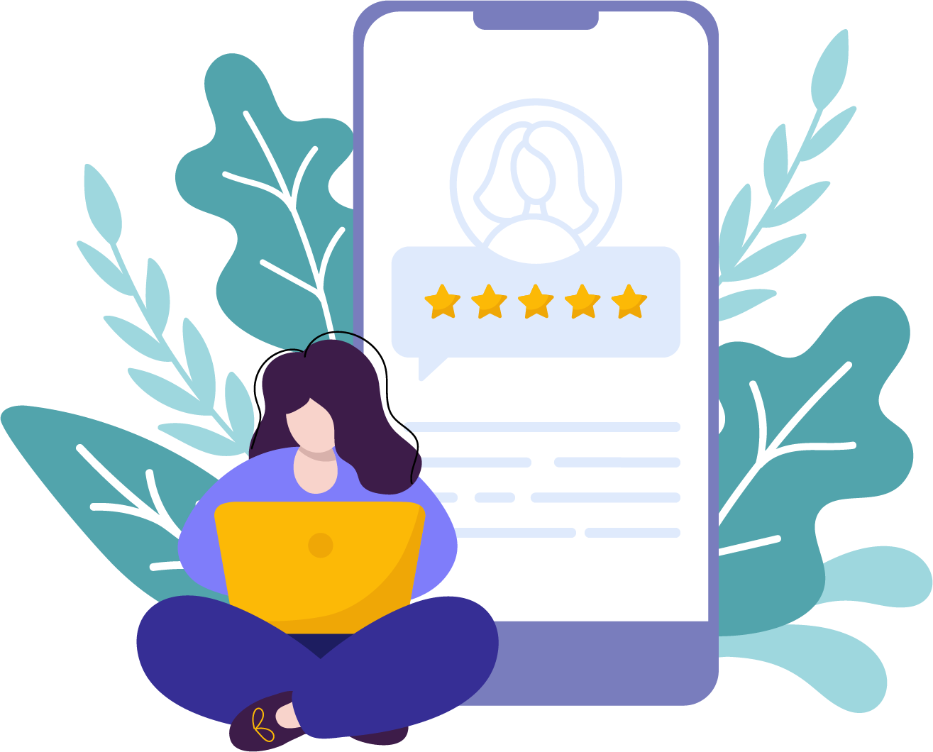 Complete Service and rate a provider
